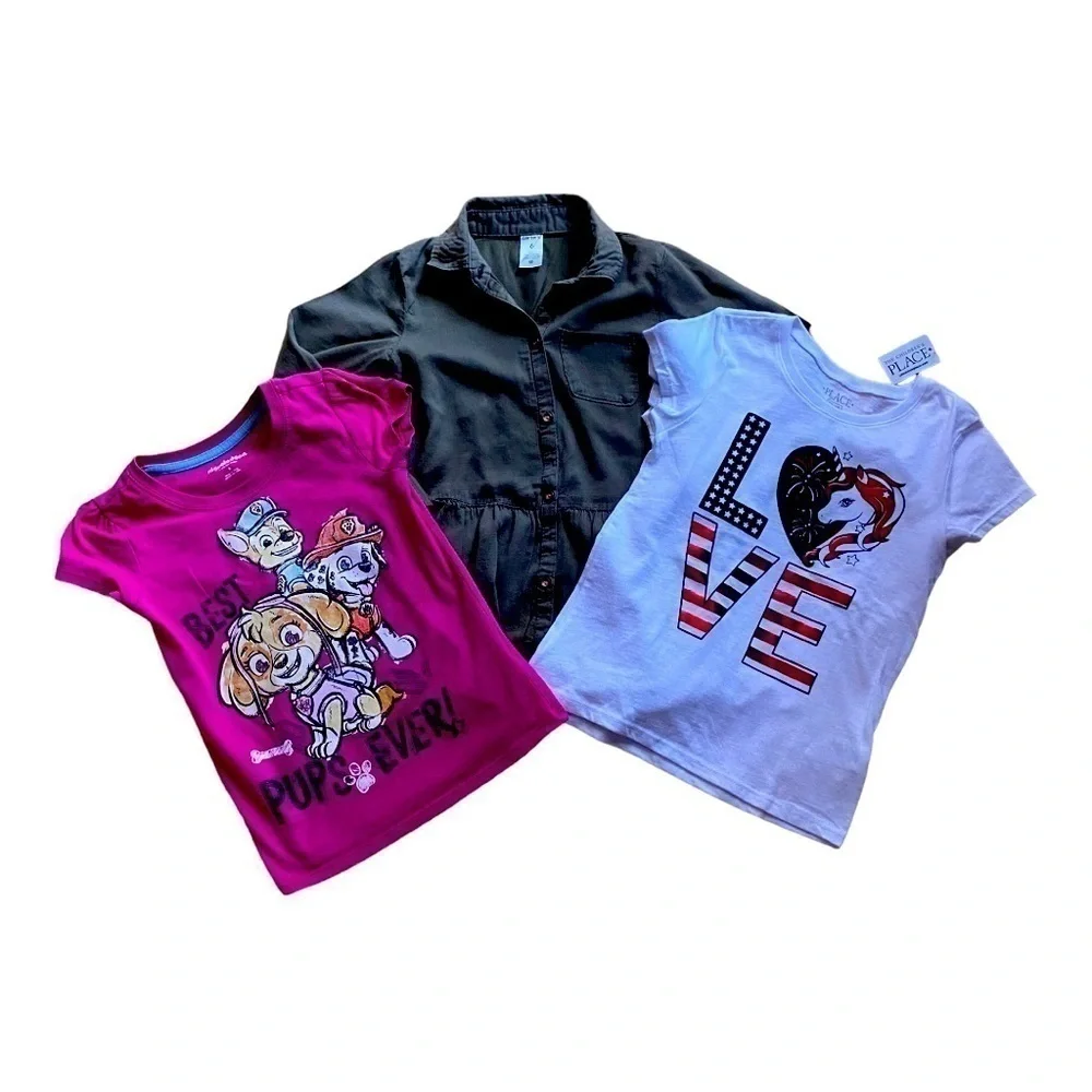 GIRLS SIZE 6 BUNDLE-CARTERS-CHILDRENS PLACE-NICKELODEON